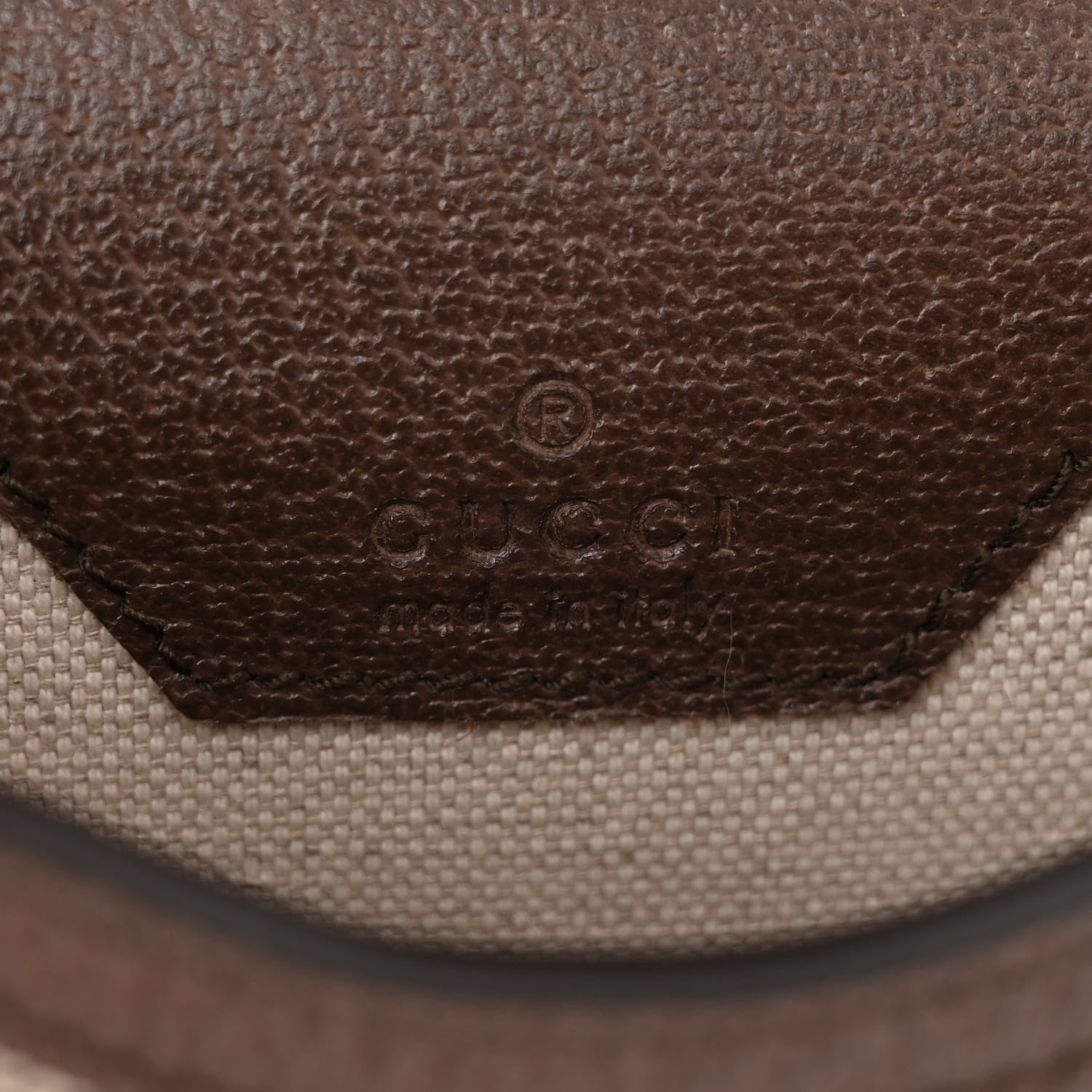 Gucci GG Supreme Monogram Textured Dollar Calfskin Geometric Print Mini Horsebit 1955 Crossbody Bag Beige Multicolor New Acero 6 of 10
