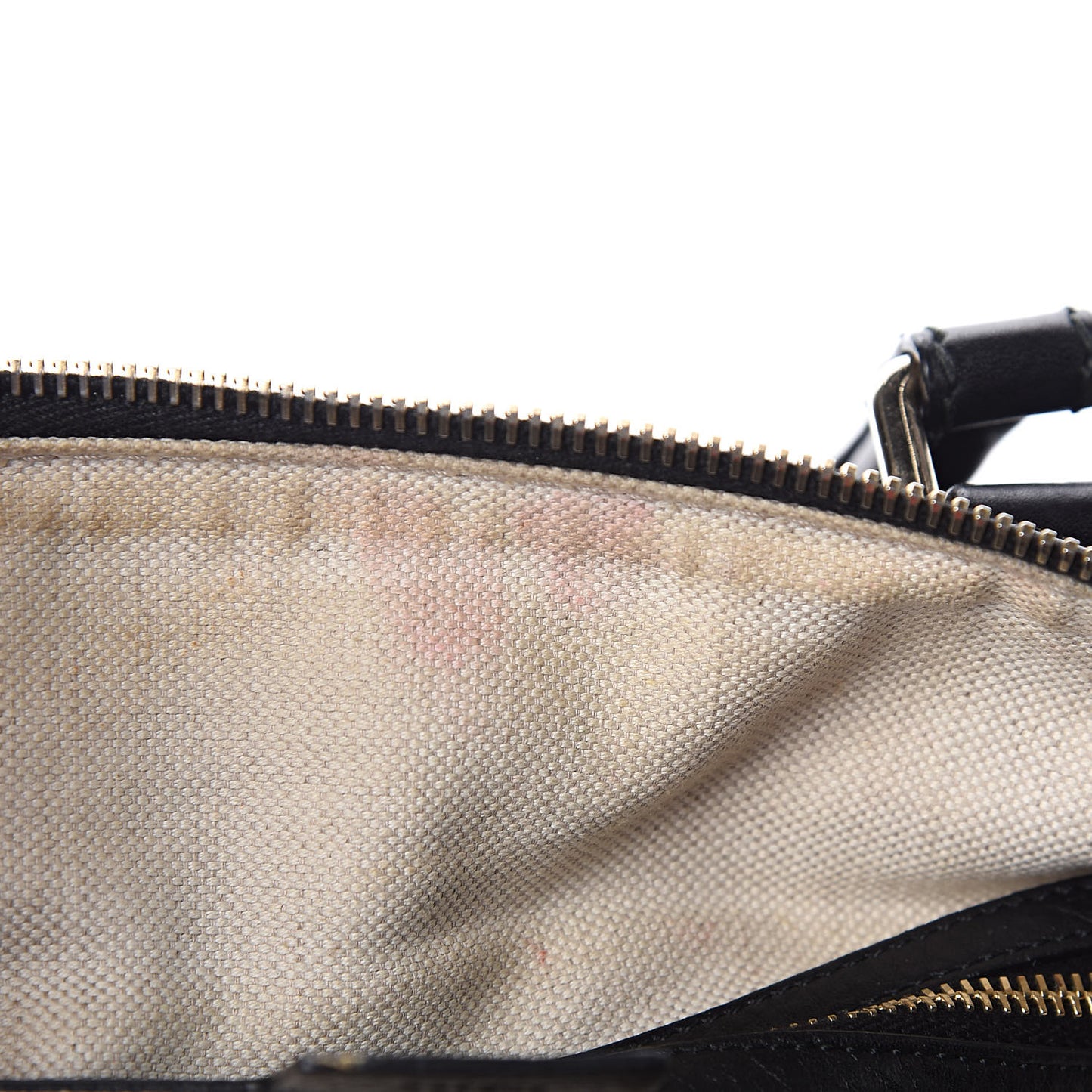 Calfskin Vintage Web Medium Boston Black
