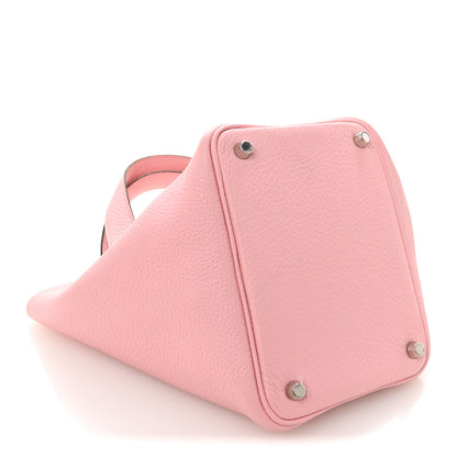 Hermes Taurillon Clemence Picotin Lock 18 PM Rose Sakura 4 of 11