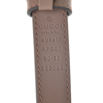 Gucci Calfskin Double G 20mm Belt 80 32 Porcelain Rose 6 of 7