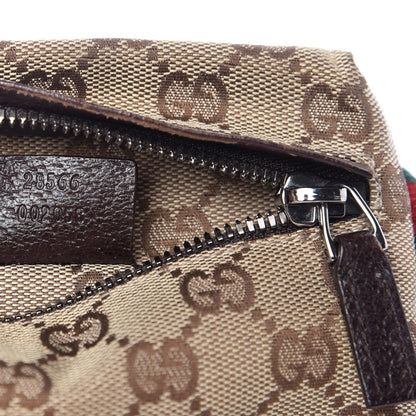 Gucci GG Monogram Double Pocket Belt Bag Dark Brown 9 of 10