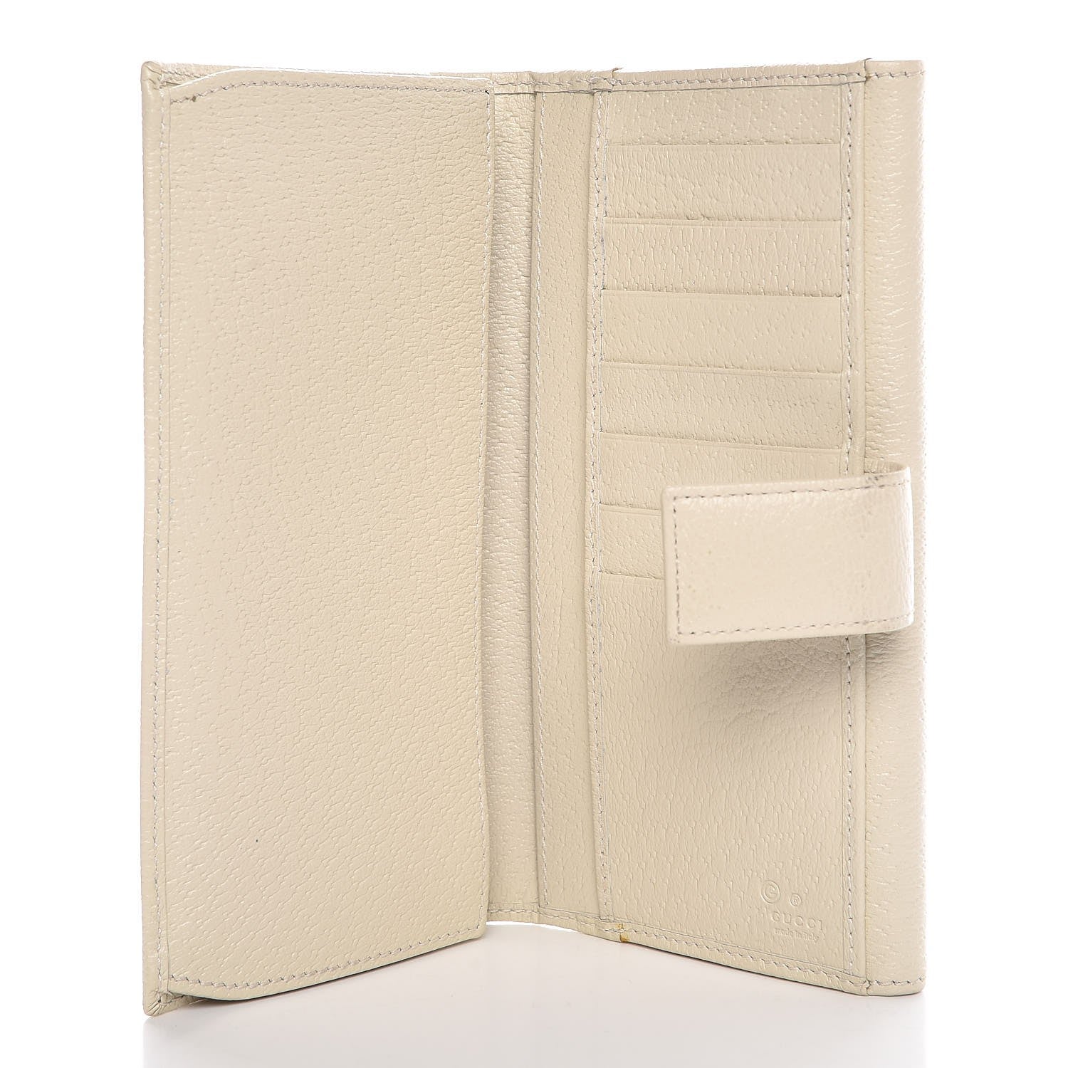Gucci Calfskin Studded Soho Continental Wallet White 18 of 26