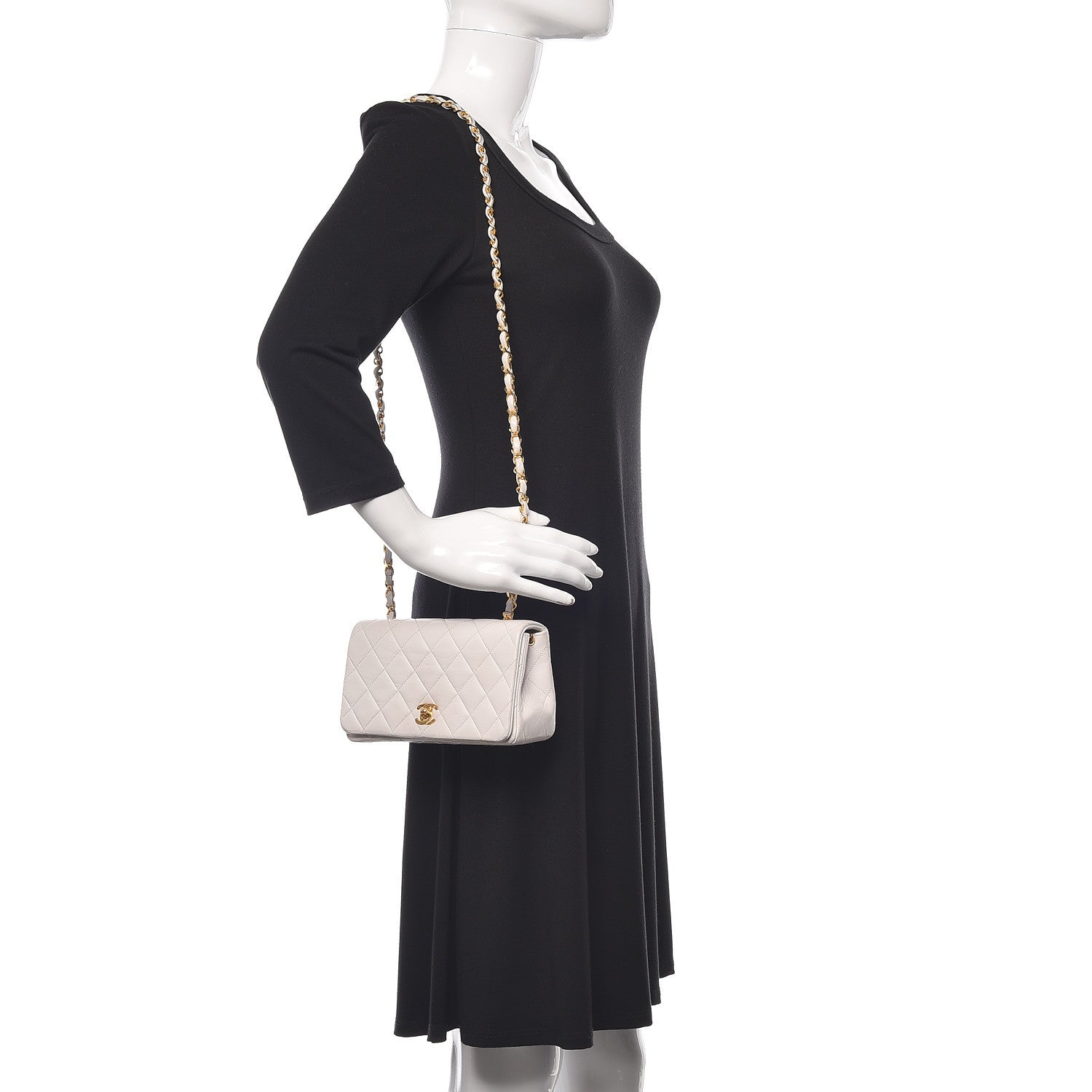 Chanel Lambskin Quilted Mini Flap White 2 of 14