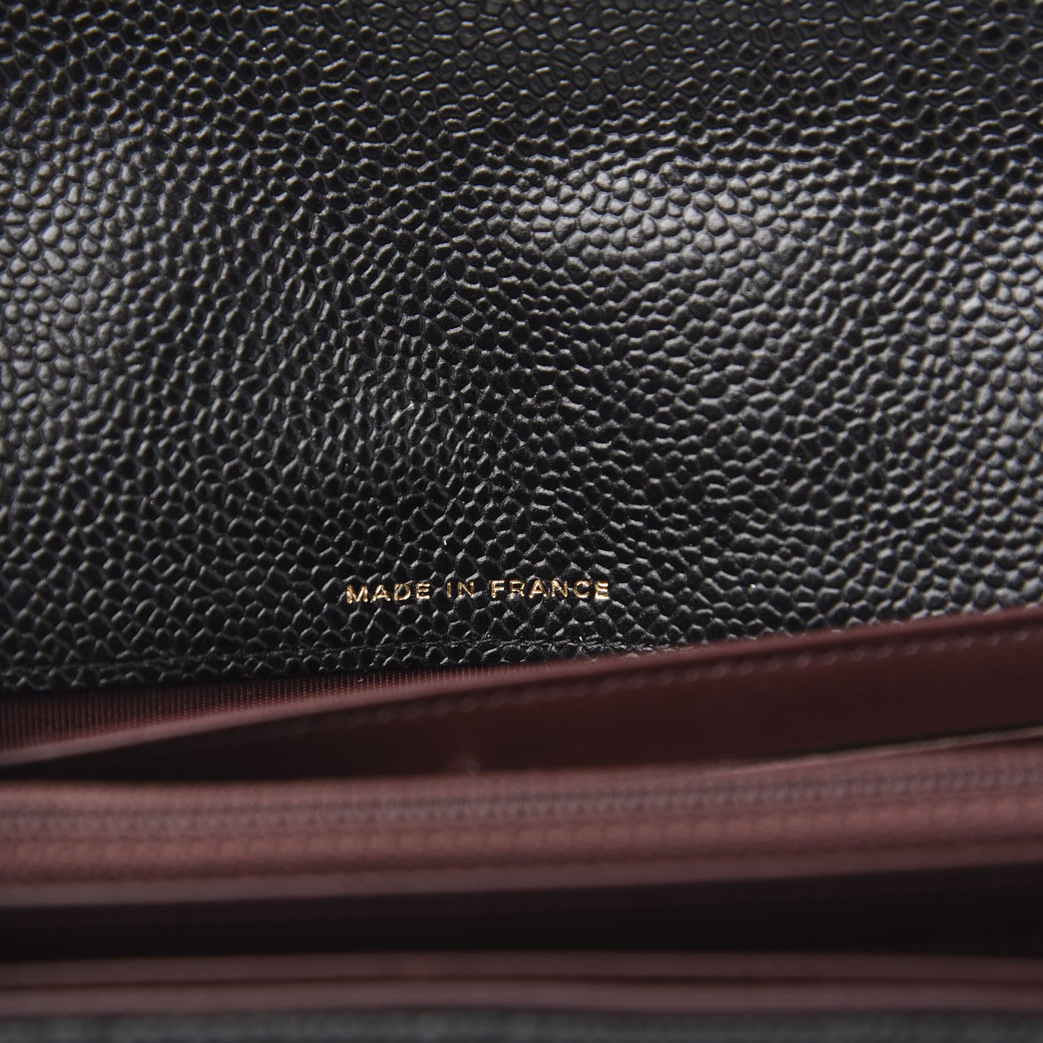Chanel Caviar Quilted Large Gusset Flap Wallet Black 7 of 9