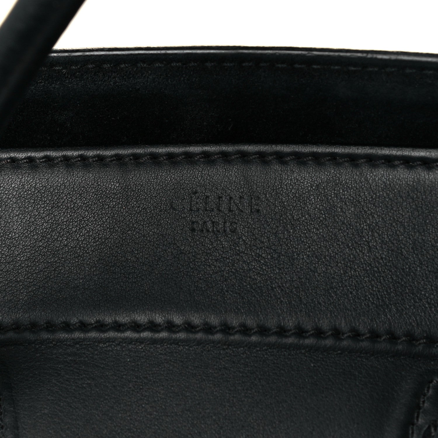 Celine Supple Calfskin Medium Phantom Luggage Black 8 of 12