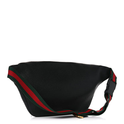 Gucci Grained Calfskin Logo Belt Bag Black 3 of 11