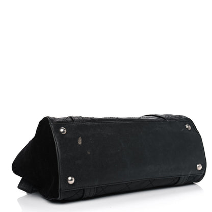 Chanel Caviar Fabric Diamond Stitched Mademoiselle Shoulder Bag Black 3 of 12