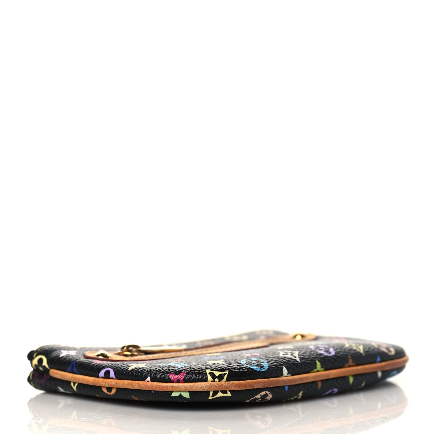 Louis Vuitton Monogram Multicolor Pochette Plate MM Black 4 of 7
