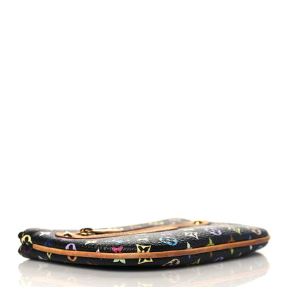 Louis Vuitton Monogram Multicolor Pochette Plate MM Black 4 of 7