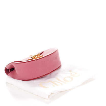 Chloe Grained Lambskin Mini Drew Shoulder Bag Faded Rose 4 of 8