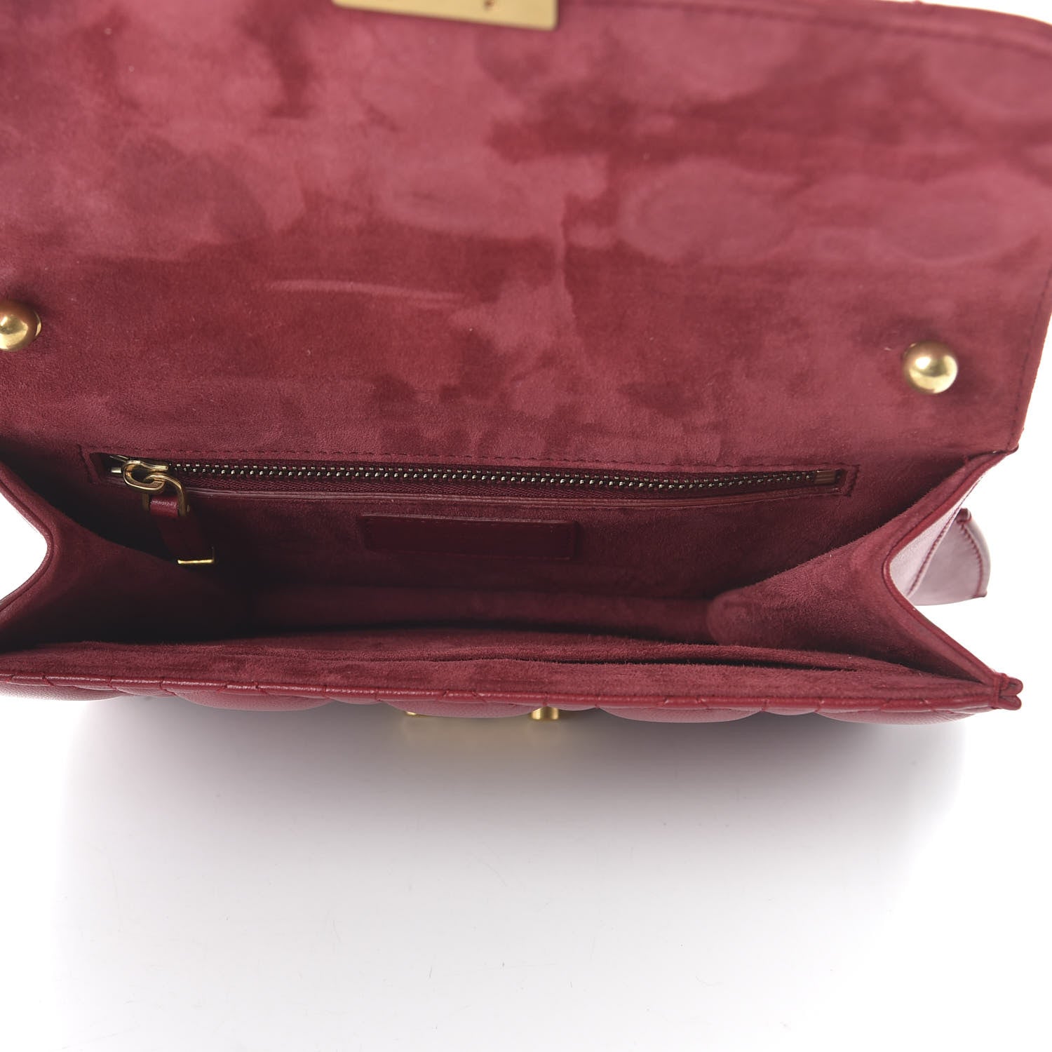 Christian Dior Lambskin Cannage Small Dioraddict Flap Bag Red 5 of 9