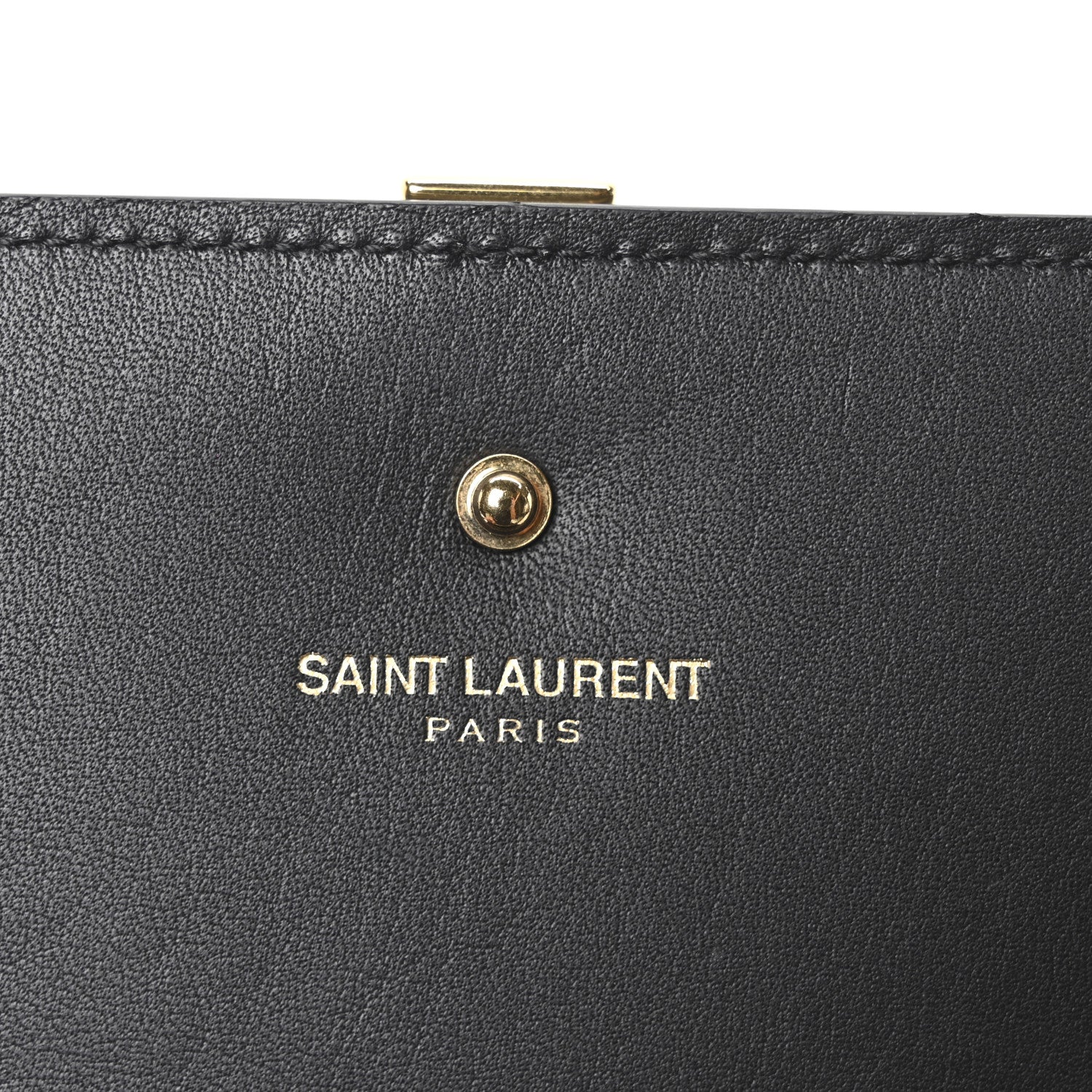 Saint Laurent Calfskin Classic Y Ligne Chain Wallet Black 6 of 10