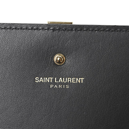 Saint Laurent Calfskin Classic Y Ligne Chain Wallet Black 6 of 10