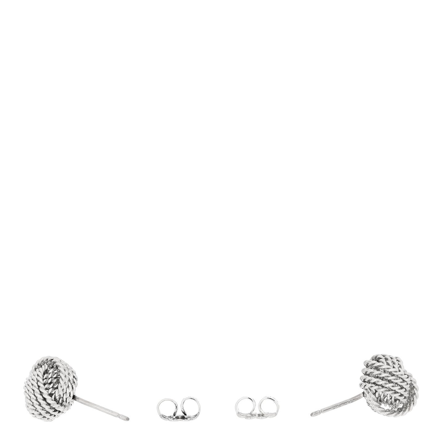 Sterling Silver Twist Knot Earrings