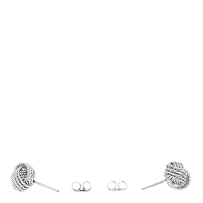 Tiffany Sterling Silver Twist Knot Earrings 3 of 4