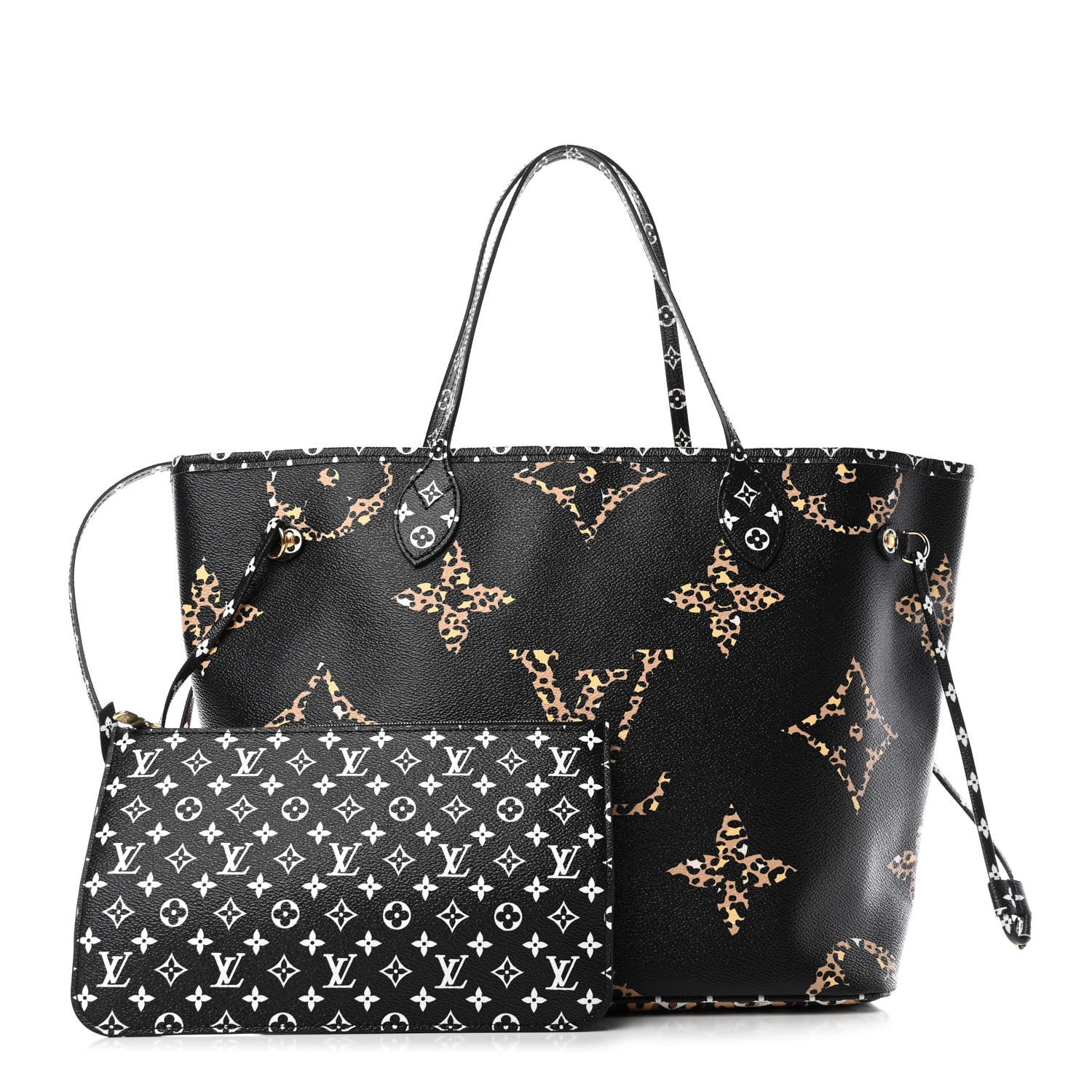 Louis Vuitton Monogram Giant Jungle Neverfull MM Black 1 of 5