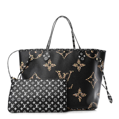 Louis Vuitton Monogram Giant Jungle Neverfull MM Black 1 of 5