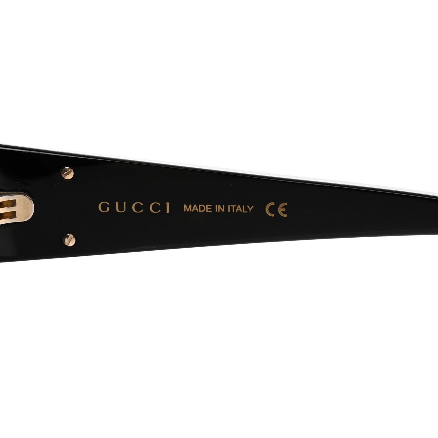 Acetate Round GG Sunglasses GG0744S Black