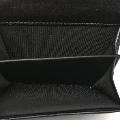Chanel Lambskin Quilted CC Chic Flap Card Holder Black Gold 4 of 12