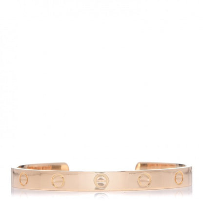 Cartier 18K Yellow Gold LOVE Cuff Bracelet 17 1 of 5