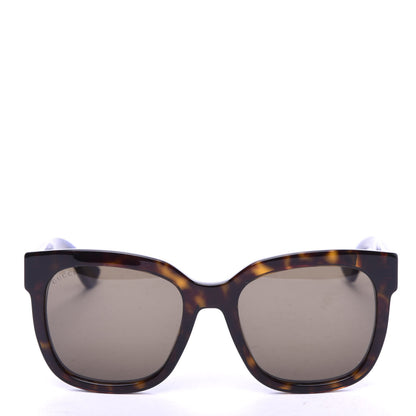 Gucci Square Frame Glitter Sunglasses GG0034SA Tortoise Blue 2 of 7