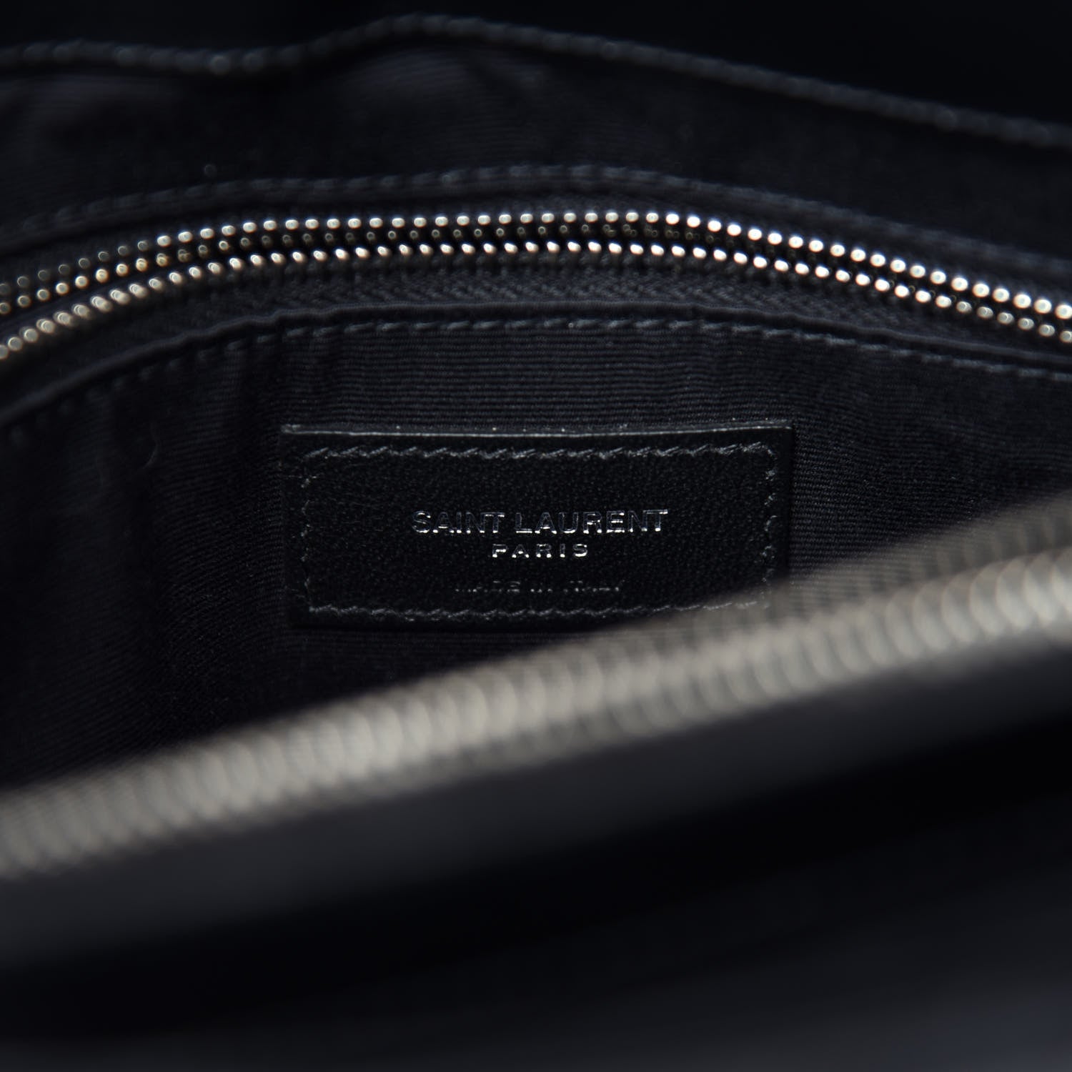 Saint Laurent Calfskin Y Quilted Monogram Medium Loulou Chain Satchel Black 8 of 11