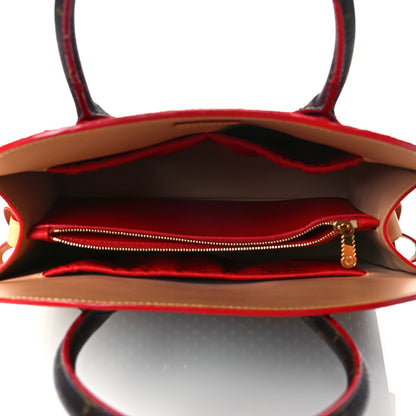 Louis Vuitton Monogram Calf Hair Spikes Iconoclasts Christian Louboutin Tote Red 5 of 9
