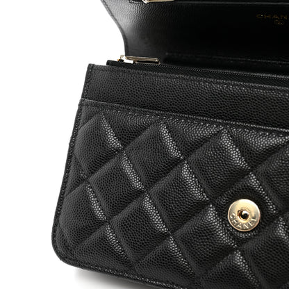 Chanel Caviar Quilted Wallet on Chain WOC Black 12 of 13