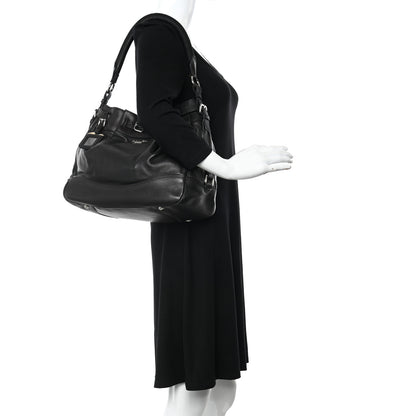 Prada Vitello Daino Tote Black 2 of 17