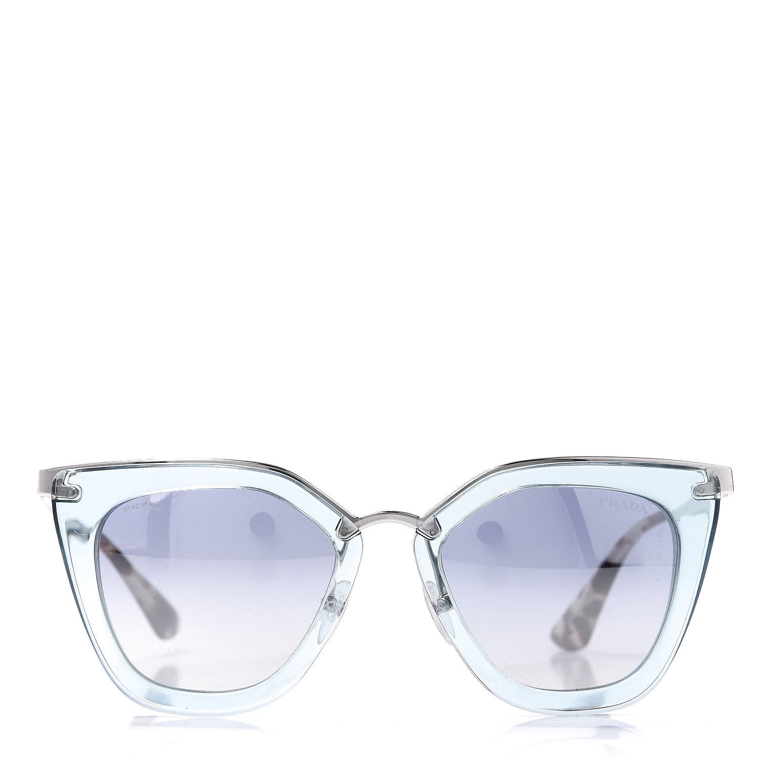 Prada Cinema Sunglasses SPR 53S Transparent Light Blue 2 of 7