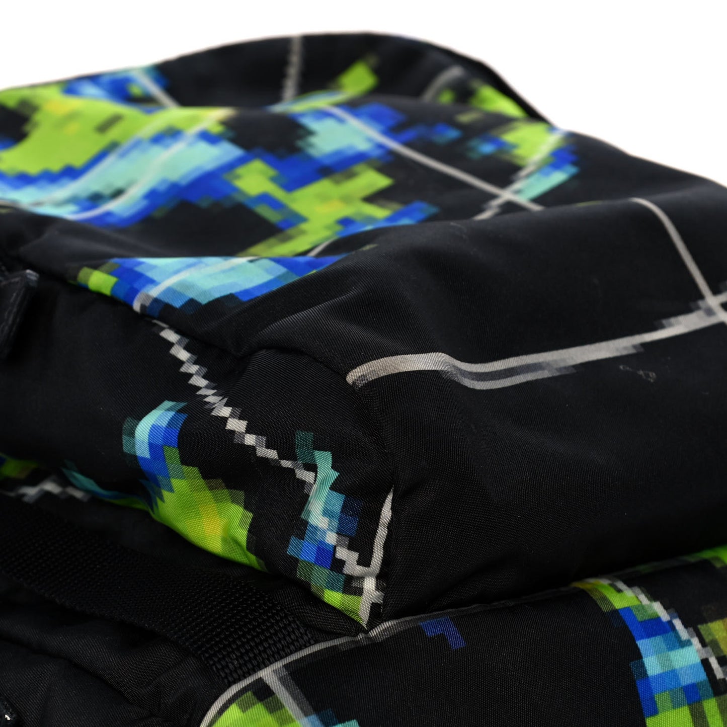 Tessuto Nylon Radar Print Medium Double Buckle Backpack Multicolor