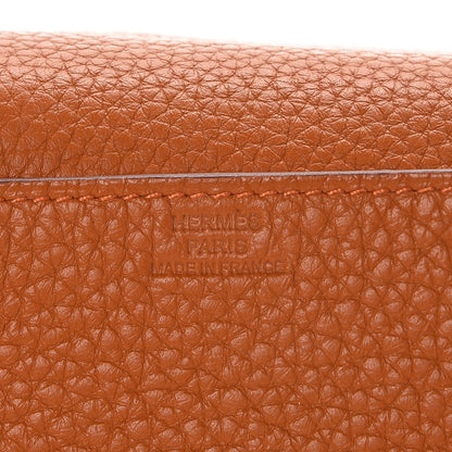 Hermes Taurillon Clemence Mises et Relances Playing Cards Holder Potiron 6 of 6