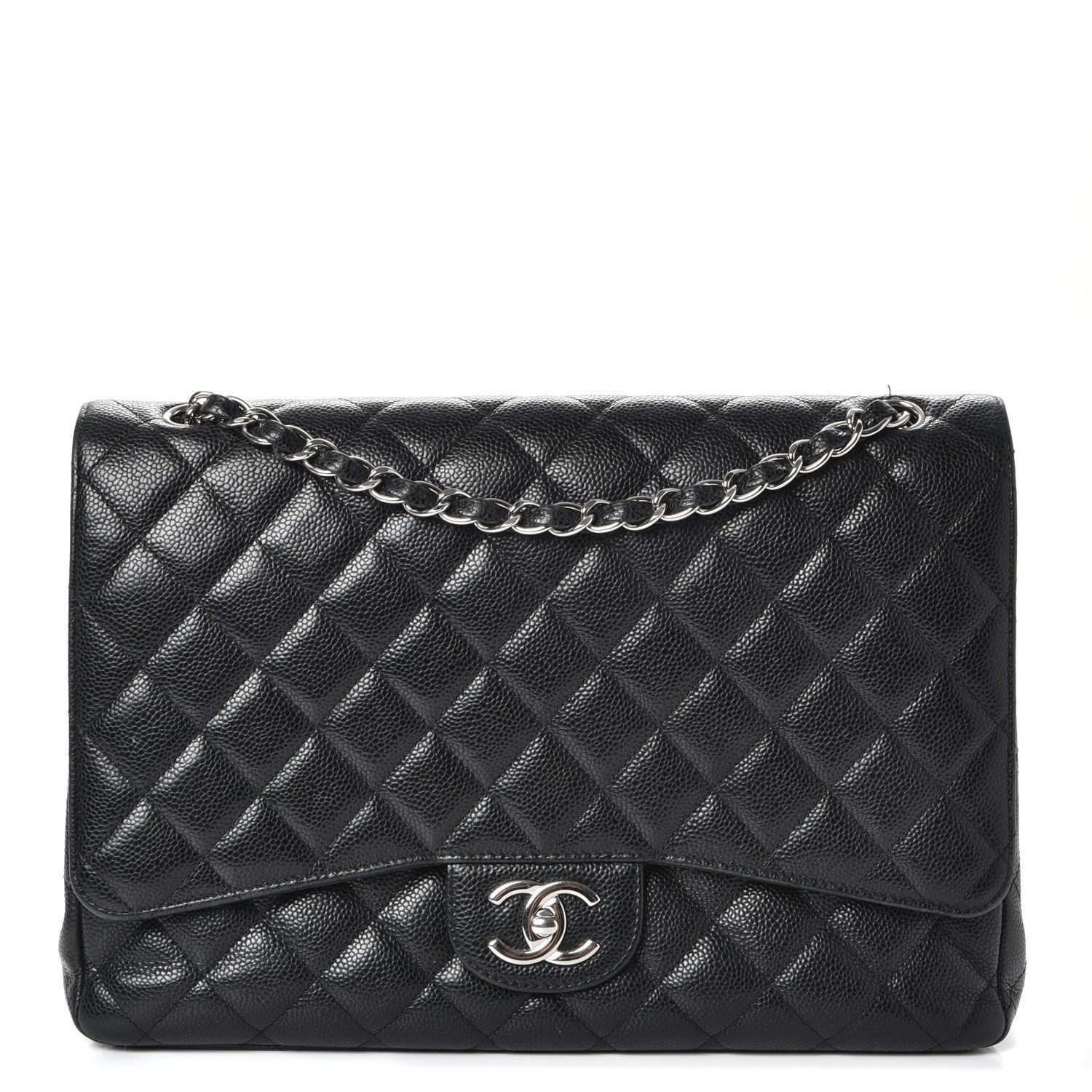 Chanel Caviar Quilted Maxi Double Flap Black 1 of 11
