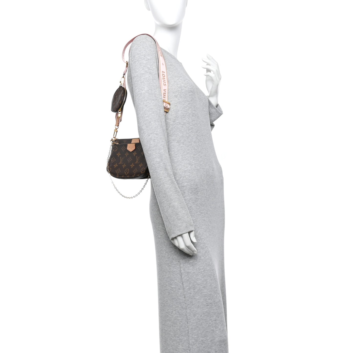 Monogram Multi Pochette Accessories Rose Clair