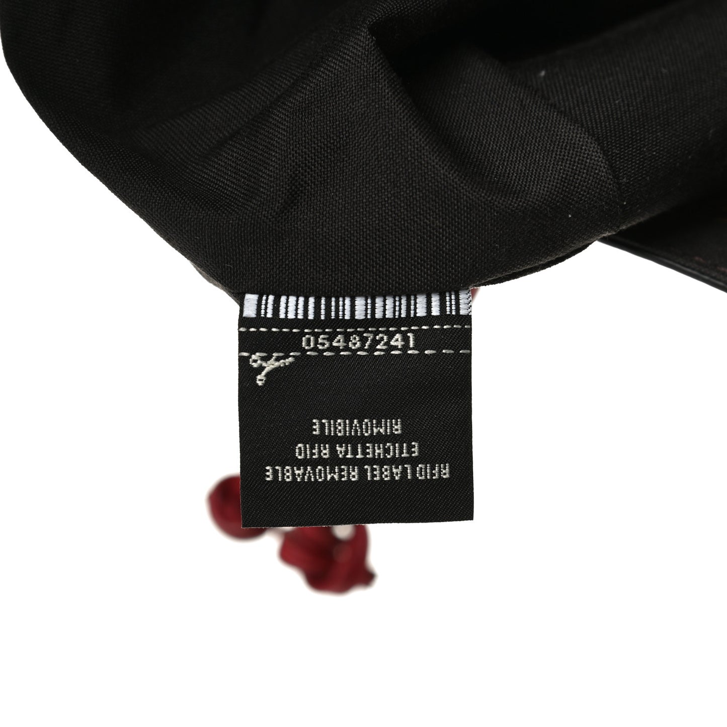 Vitello Cruise Bi-Color FF 1974 Embossed F is Fendi Drawstring Backpack Black Fragola Maya