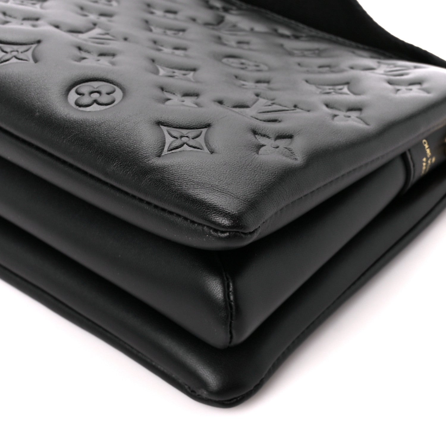 Louis Vuitton Lambskin Embossed Monogram Coussin PM Black 13 of 13