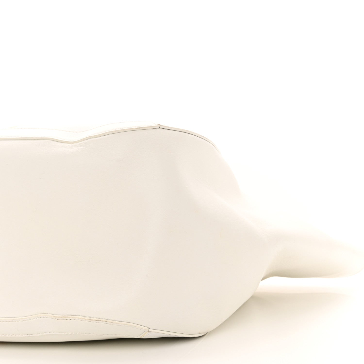 Versace Calfskin Greca Goddess Tote Bag White 9 of 10