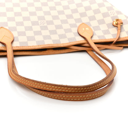 Louis Vuitton Damier Azur Neo Neverfull MM Rose Ballerine 17 of 18