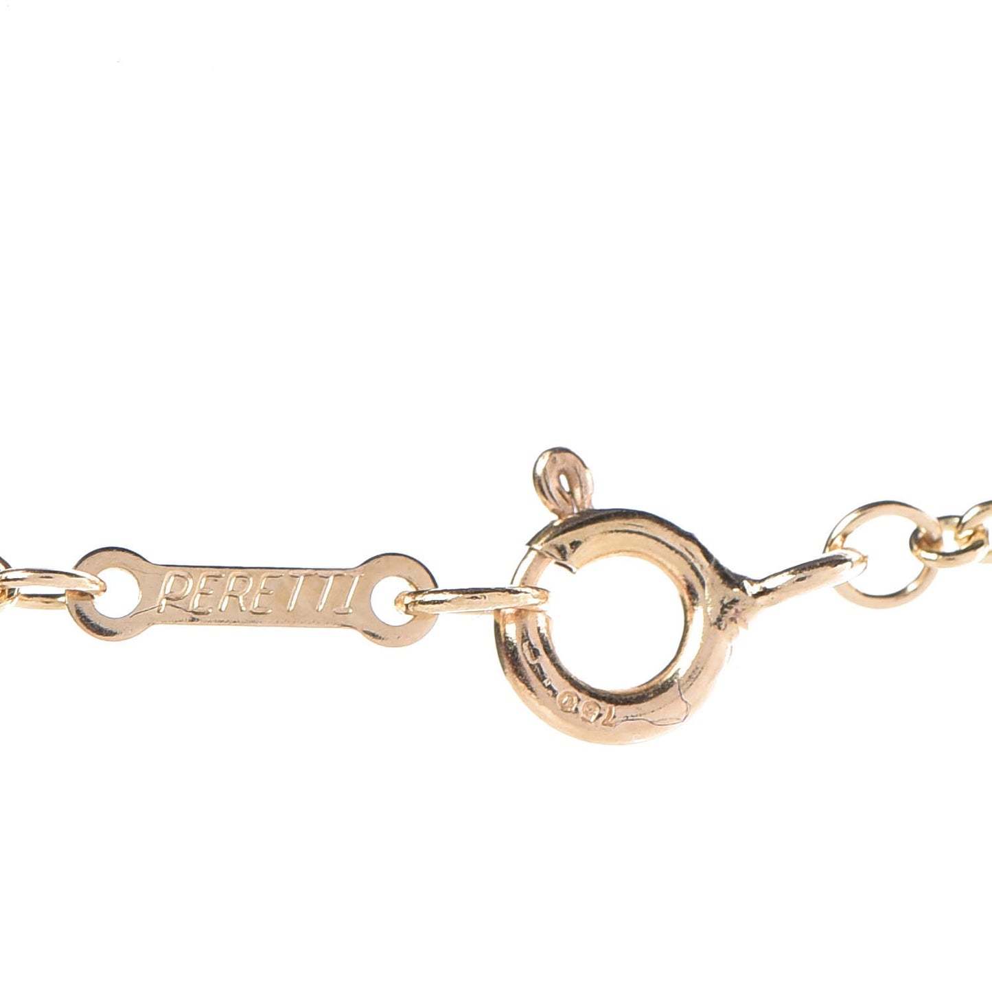 18K Yellow Gold Elsa Peretti Mesh Pendant Necklace