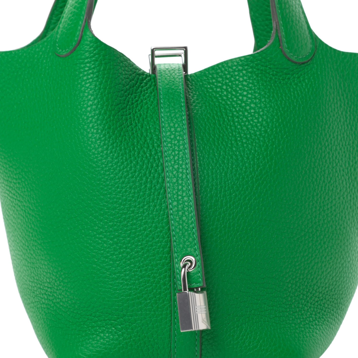 Hermes Taurillon Clemence Picotin Lock 18 PM Bambou 8 of 11