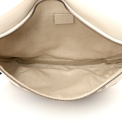 Gucci Grained Calfskin Logo Belt Bag White 5 of 12