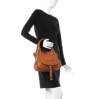 Chloe Calfskin Small Marcie Satchel Tan 2 of 7