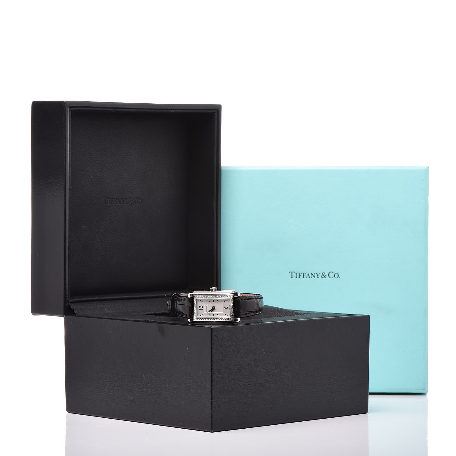Tiffany Stainless Steel Alligator Diamond Bezel 18mm Resonator Quartz Watch 7 of 7