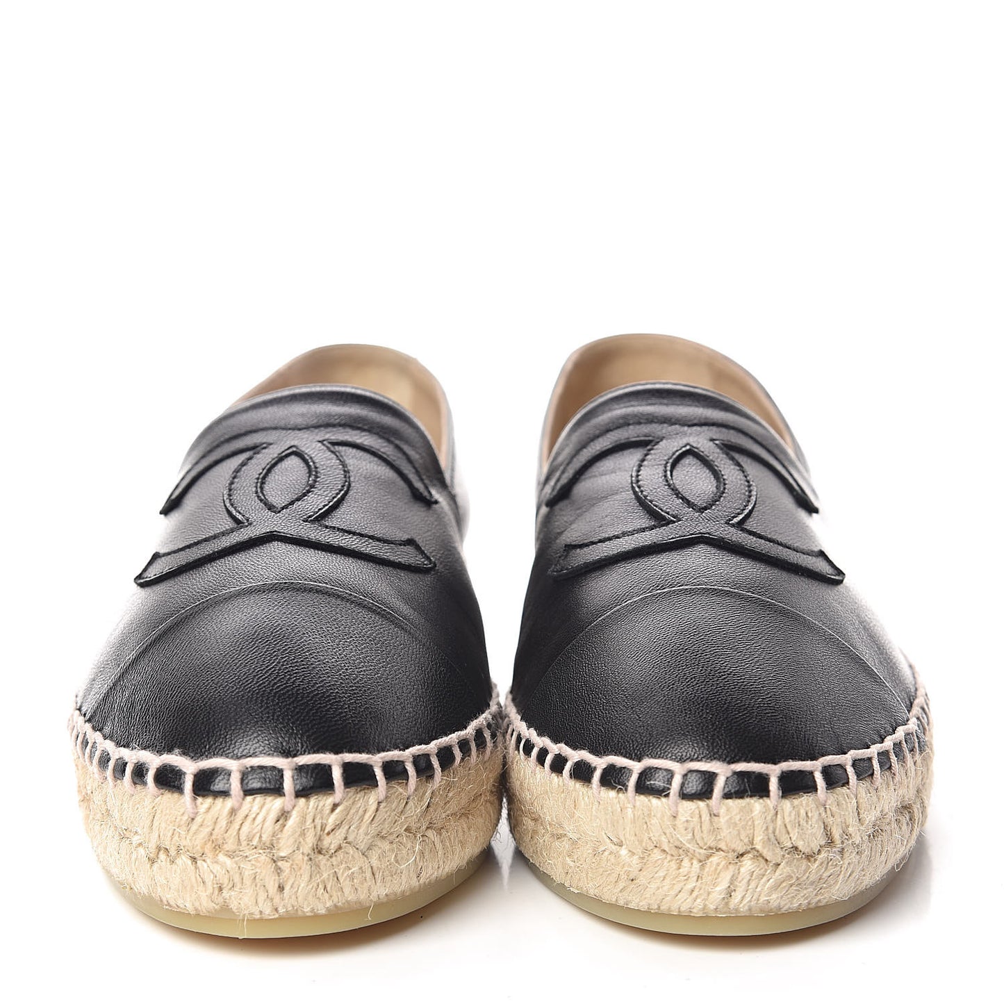 Lambskin CC Espadrilles 37 Black