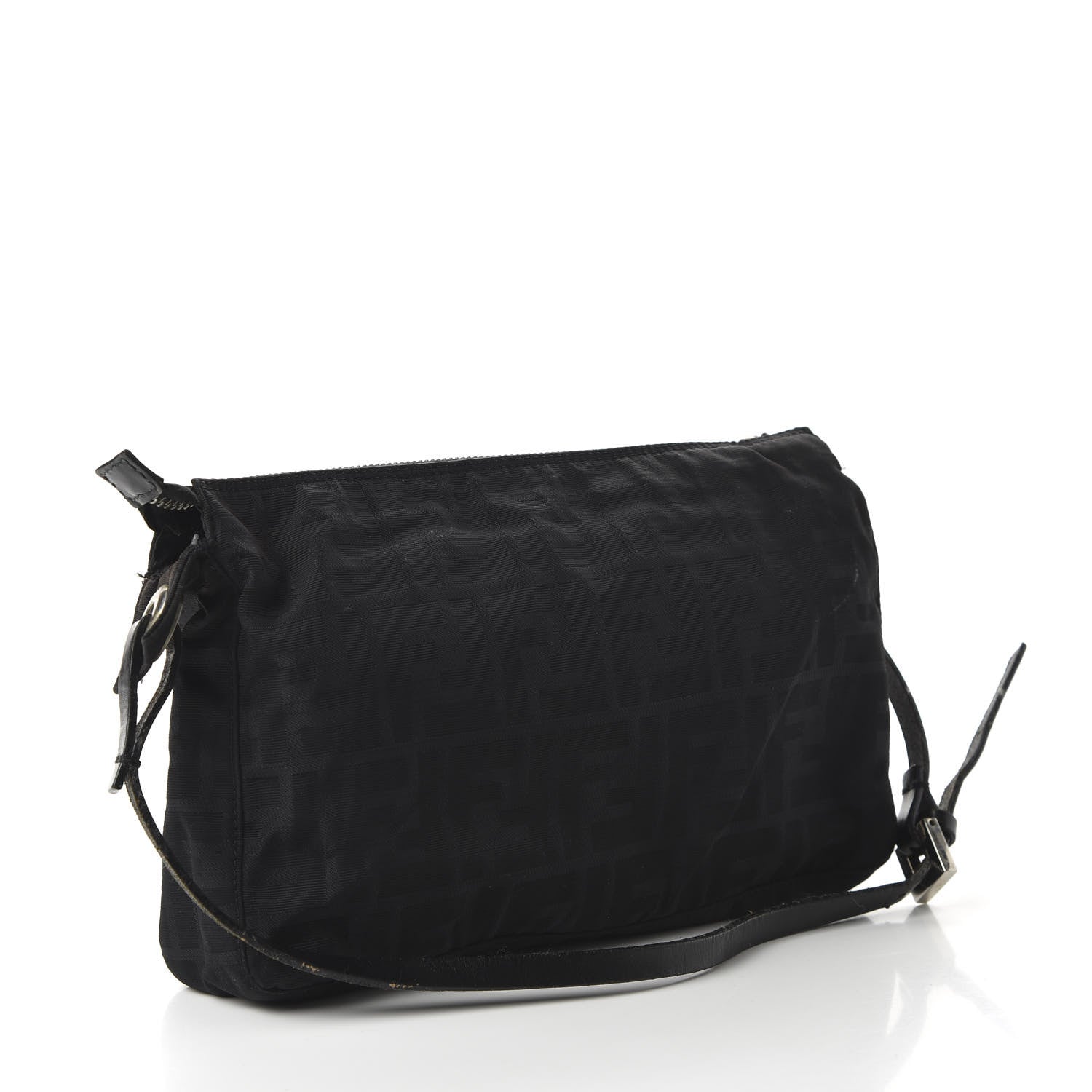 Fendi Zucca Small Shoulder Bag Black 3 of 10