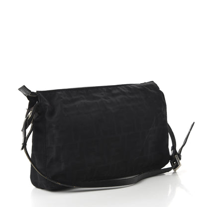 Fendi Zucca Small Shoulder Bag Black 3 of 10