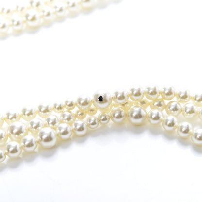 Chanel Pearl CC Multi Strand Long Necklace Light Gold 5 of 6