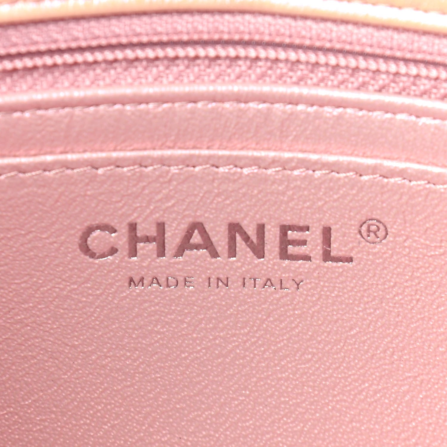 Chanel Iridescent Calfskin Quilted Mini Rectangular Flap Pink 6 of 9