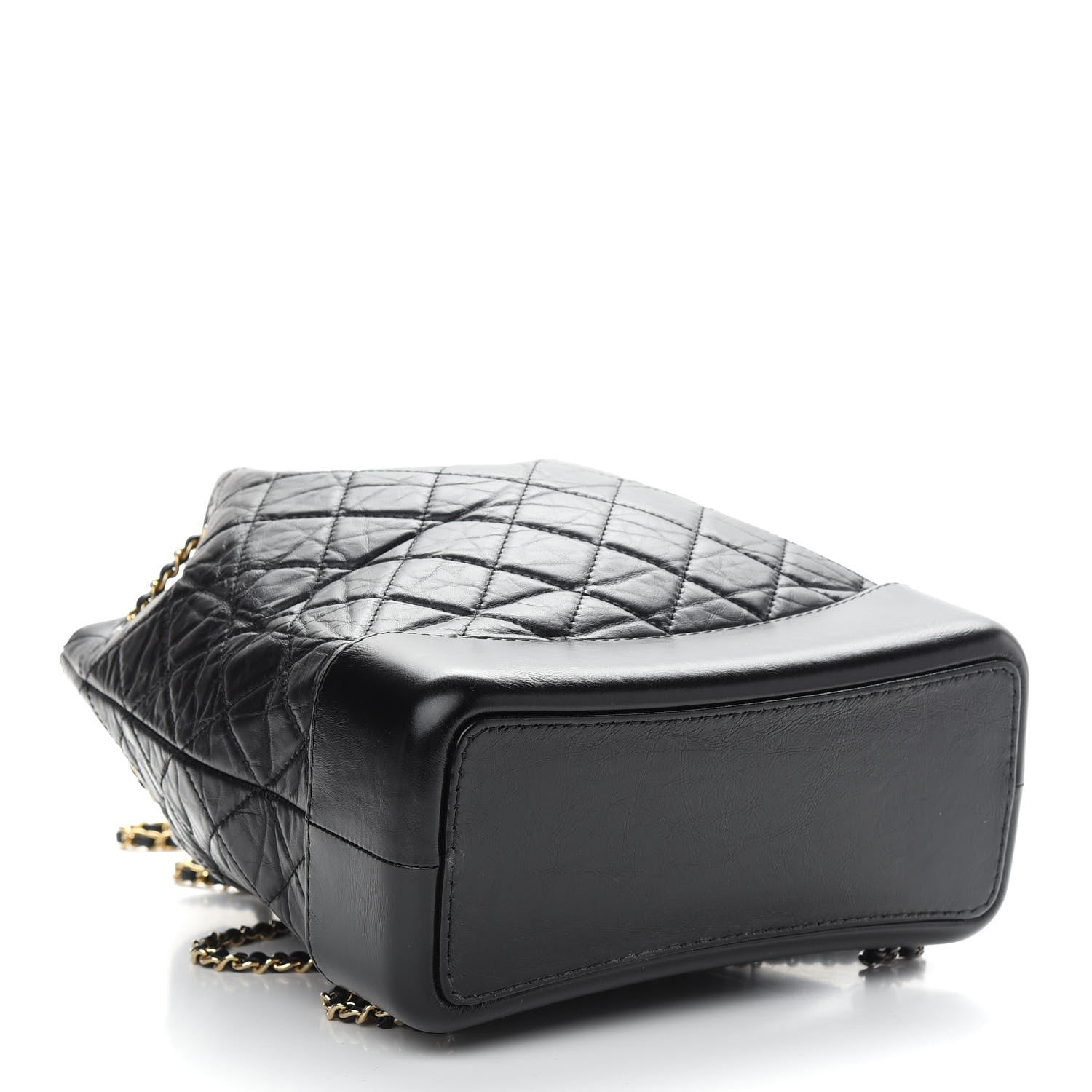 Chanel Aged Calfskin Quilted Small Gabrielle Backpack Black 4 of 9