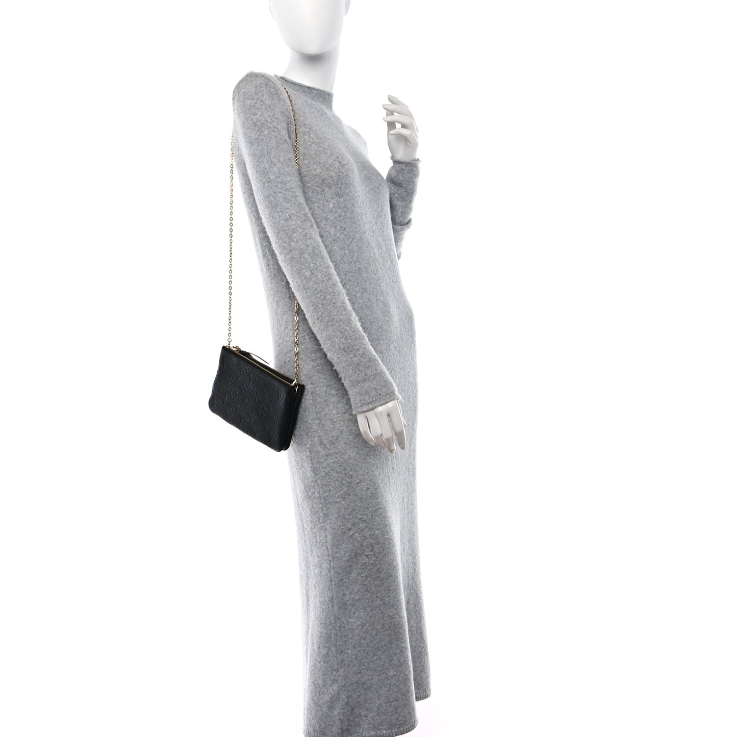 Empreinte Double Zip Pochette Black